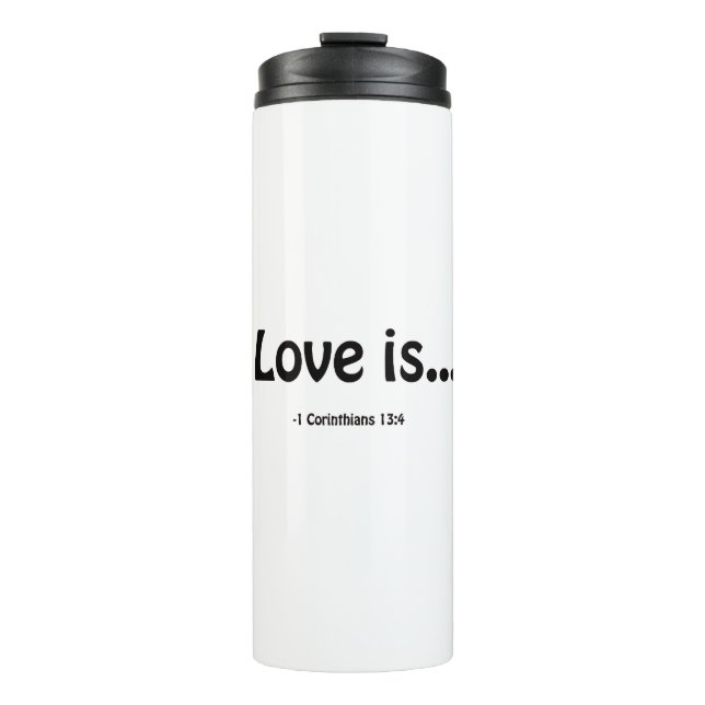 Bouteilles Isothermes L'amour est Personnaliser Il ajoute nom ou initial (Devant)