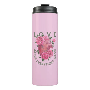 Bouteilles Isothermes L'amour fait tout grandir - Art Floral Romantique