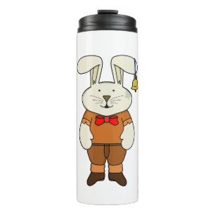 Bouteilles Isothermes Lapin avec une cloche à l'oreille