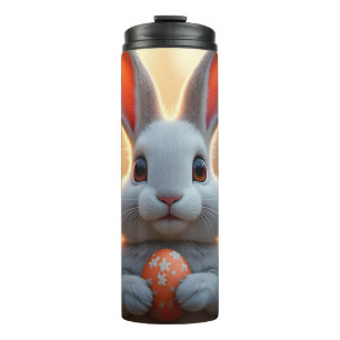 Bouteilles Isothermes Lapin de Pâques heureux dans la magie du printemps