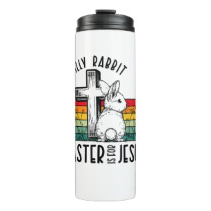 Bouteilles Isothermes Lapin Silencieux Pâques Est Pour Jésus Bunny Chris