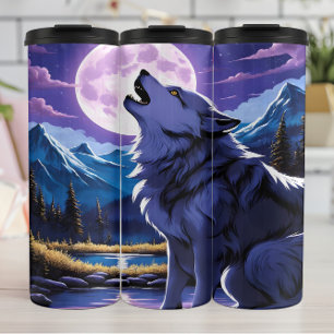 Bouteilles Isothermes L'appel solitaire de Lavender Moon Wolf