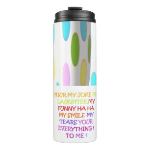 Bouteilles Isothermes Latte Mug plaisante rire drôle mots mignons