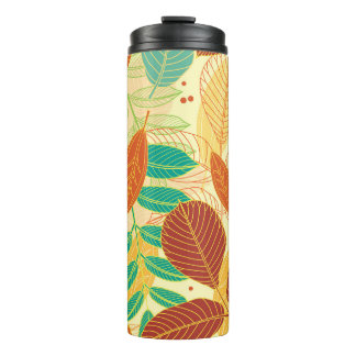 Bouteilles Isothermes L'automne laisse un Motif sans couture