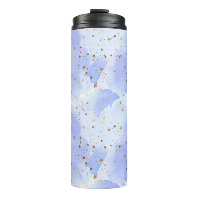 Bouteilles Isothermes Lavendar Golden Star Motif (Devant)