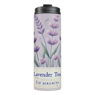 Bouteilles Isothermes Lavender Tea Design Art AI