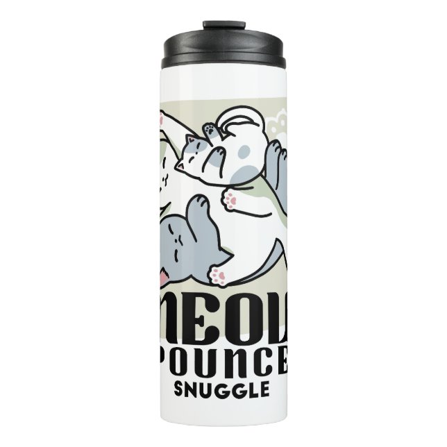 Bouteilles Isothermes Laze Furr Days - Cute Lazy Cats Design (Devant)