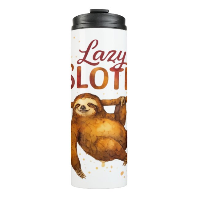 Bouteilles Isothermes Lazy Sloth in Alcohol Ink Classic T-Shirt (Devant)