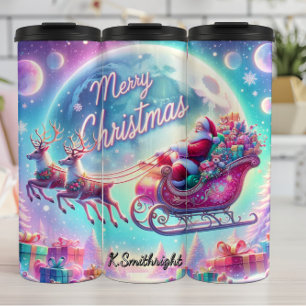 Bouteilles Isothermes Le Cadeau de Clair de Lune de Père Noël S'envole