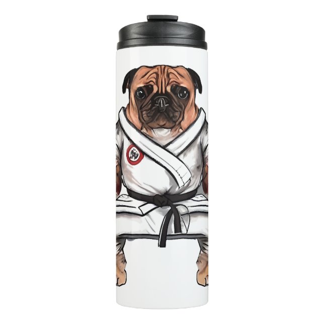 Bouteilles Isothermes le chien connaît le karaté (Devant)