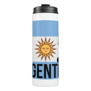 Bouteilles Isothermes Le footballeur du drapeau argentin utilise point c