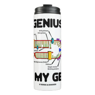 Bouteilles Isothermes Le génie est dans mon Humour de réplication de l'A