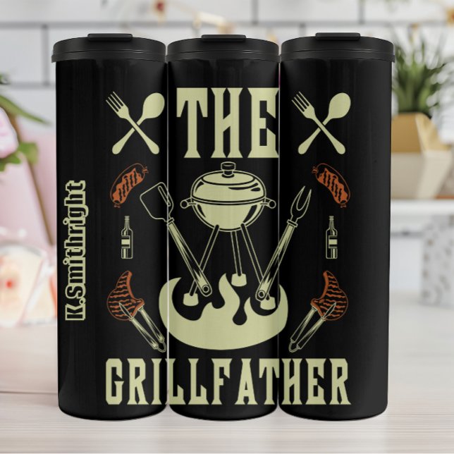 Bouteilles Isothermes Le Grillfather Funny BBQ Graphic (Créateur téléchargé)