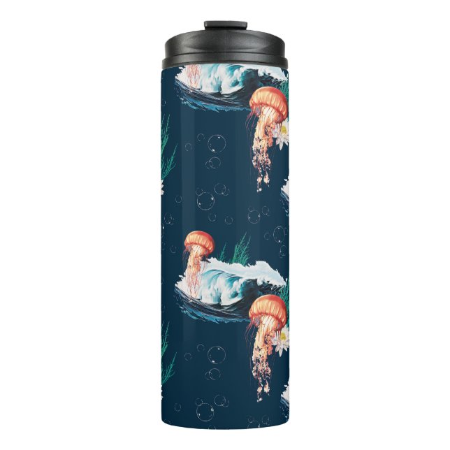 Bouteilles Isothermes Le Motif de la méduse blanche Lotus Ocean (Devant)