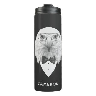 Bouteilles Isothermes Le portrait chic d'Eagle ajoutent votre nom