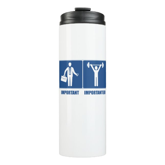 Bouteilles Isothermes Le Travail Est Important Le Poids Est Important (Devant)