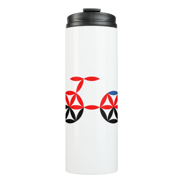 Bouteilles Isothermes Le Vélo De Vie - Formes Sacrées. (Devant)