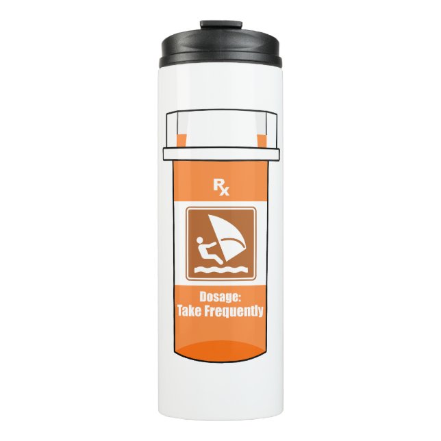 Bouteilles Isothermes Le windsurf est ma drogue (Devant)