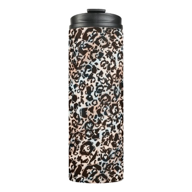 Bouteilles Isothermes léopard, élégant, tacheté, marron,beige, peau, (Devant)