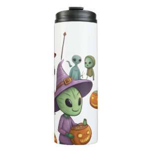 Bouteilles Isothermes Les aliens célèbrent Halloween sur Terre – Costume