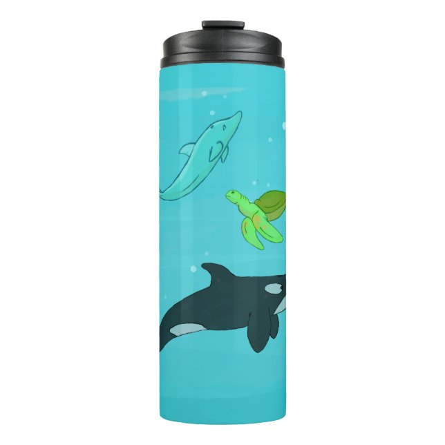 Bouteilles Isothermes Les animaux marins (Devant)