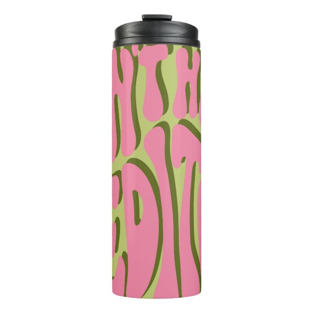 Bouteilles Isothermes les années 70 Retro : 'Meditate' Motivational Post (Devant)