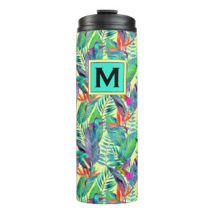 Bouteilles Isothermes Les colibris d'aquarelle ajoutent votre initiale