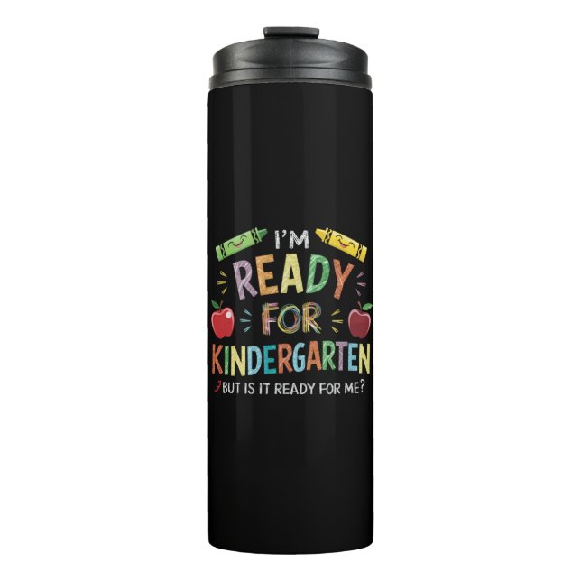 Bouteilles Isothermes Les Enfants Première Journée De La Maternelle Amus (Devant)