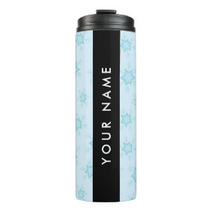 Bouteilles Isothermes Les flocons de neige bleu glace, Votre nom, Person