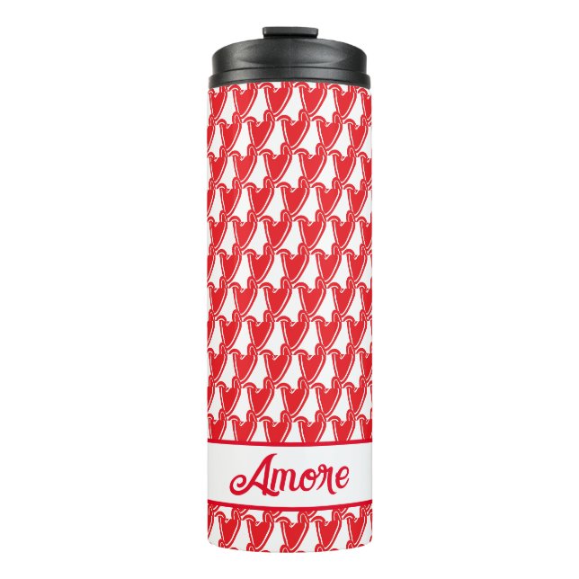 Bouteilles Isothermes Les Grands Coeurs rouges en plus (Devant)
