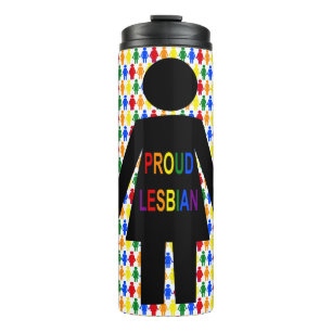 Bouteilles Isothermes Lesbienne LGBTQ Silhouette et Rainbow Ladies