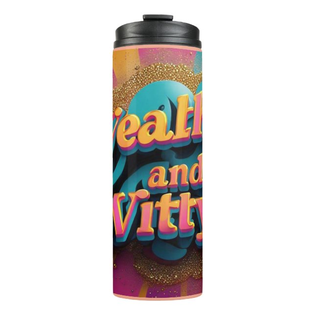 Bouteilles Isothermes "L'esprit riche" (Devant)