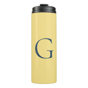 Bouteilles Isothermes Lettre initiale monogramme Jasmine Gris ardoise un
