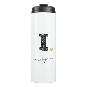 Bouteilles Isothermes LETTRE MONOGRAPHIQUE I RÉTROTOGRAPHIQUE, Tumbler