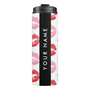 Bouteilles Isothermes Lèvres Rouges, Lèvres Roses, Baiser, Votre Nom, Pe