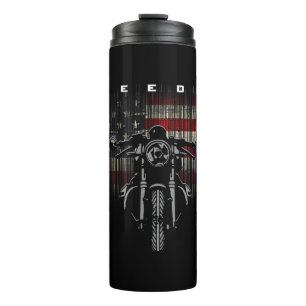 Bouteilles Isothermes Liberté de la moto drapeau américain