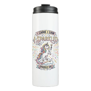 Bouteilles Isothermes Licorne J'arrivai Je Vis Je Scintillai Impression