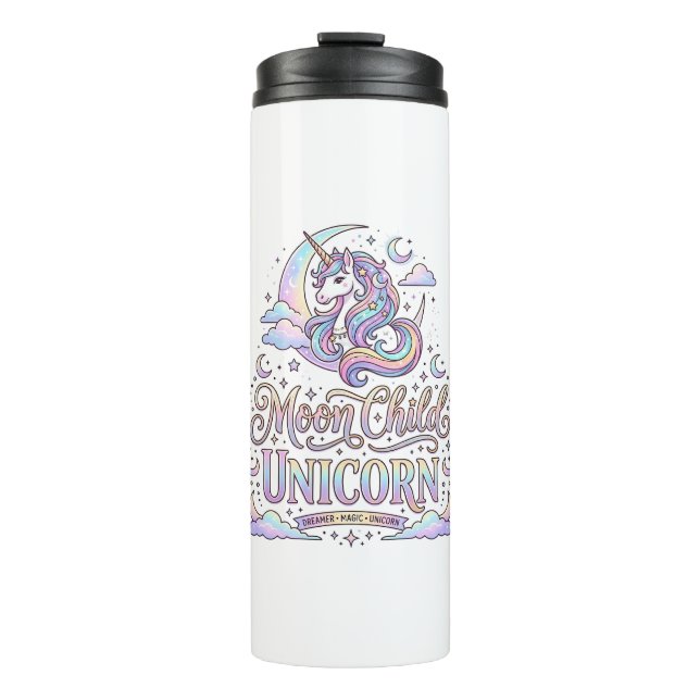 Bouteilles Isothermes Licorne Lune Enfant Licorne Conception Originale Z (Devant)