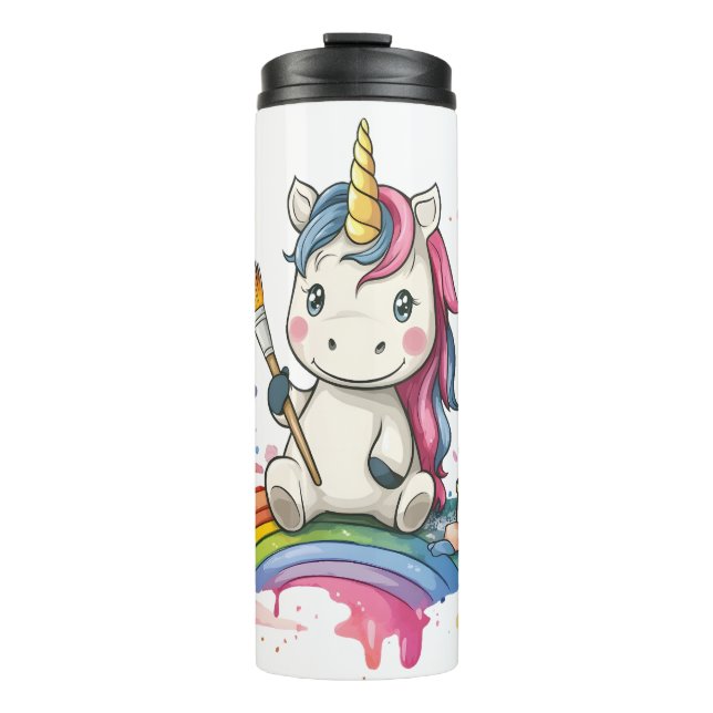 Bouteilles Isothermes Licorne Peintre Magique (1) (Devant)