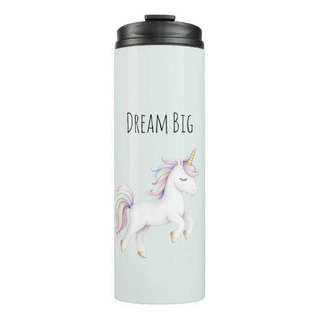 Bouteilles Isothermes Licorne Rose Menthe Bleu Blanc Violet (Devant)