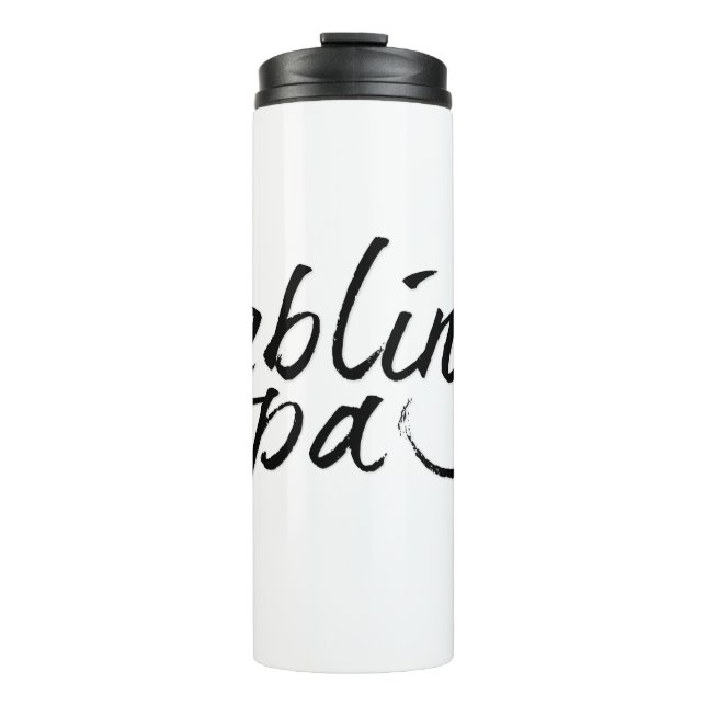 Bouteilles Isothermes Lieblingspapa - schwarzer Schriftzug 00001 (Devant)