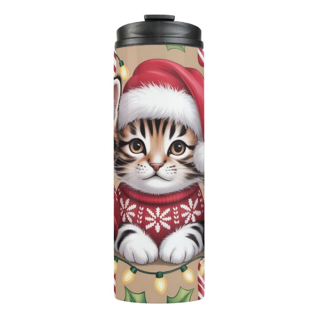 Bouteilles Isothermes Ligne de Traitement de Noël pour Chatons (Devant)