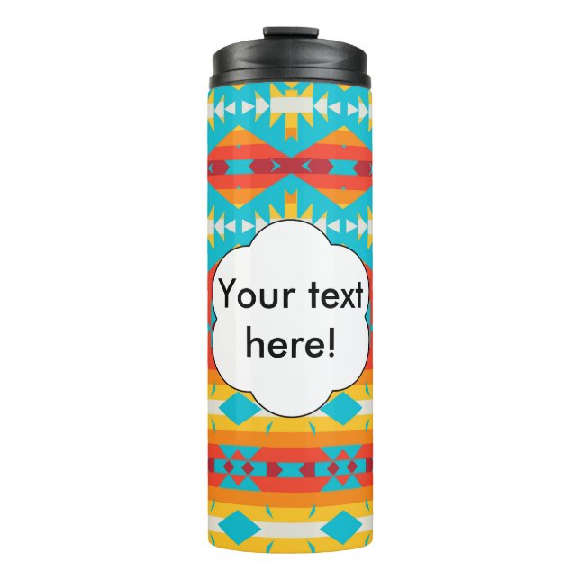 Bouteilles Isothermes Lignes de formes tribales (Devant)