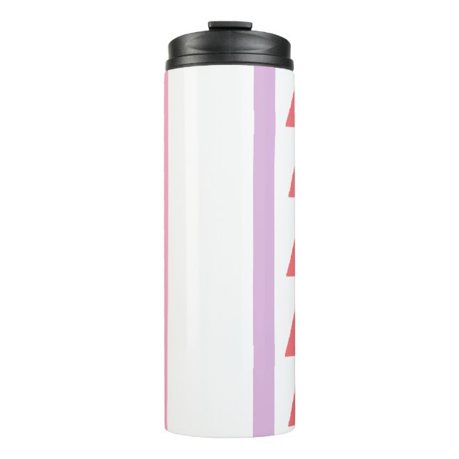 Bouteilles Isothermes Lignes et triangles motif (Devant)