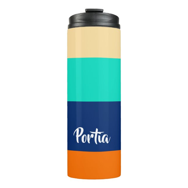 Bouteilles Isothermes Lignes multicolores à motif (Devant)