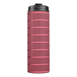 Bouteilles Isothermes Lignes ondulées roses et noires