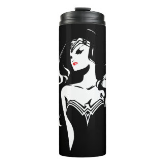 Bouteilles Isothermes Ligue de Justice | Wonder Woman Noir Pop Art