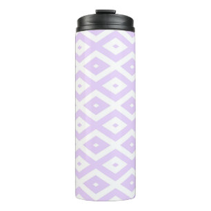 Bouteilles Isothermes Lilac motif de diamants violet et blanc
