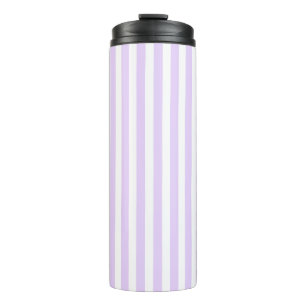 Bouteilles Isothermes Lilac violet et blanc bonbons rayures