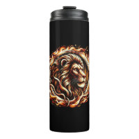 Lion Flamboyant dans un Anneau de Flammes d'Astrol
